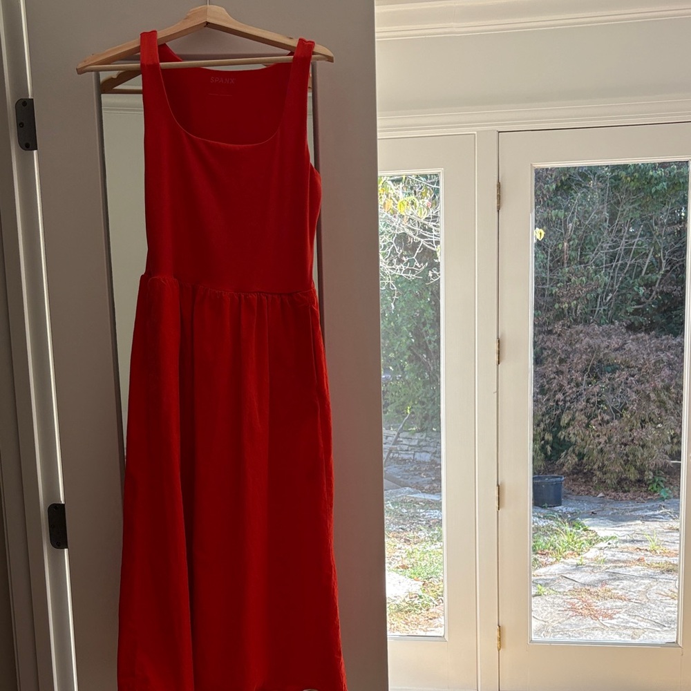SPANX Vibrant Red Maxi Dress